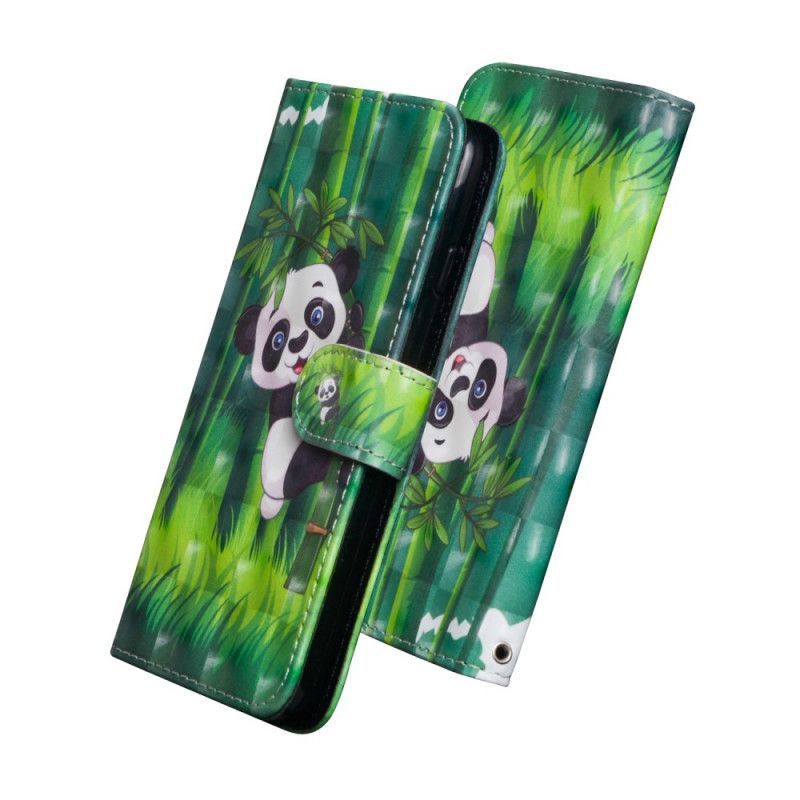 δερματινη Κάλυμμα Για Realme C11 Panda Και Μπαμπού