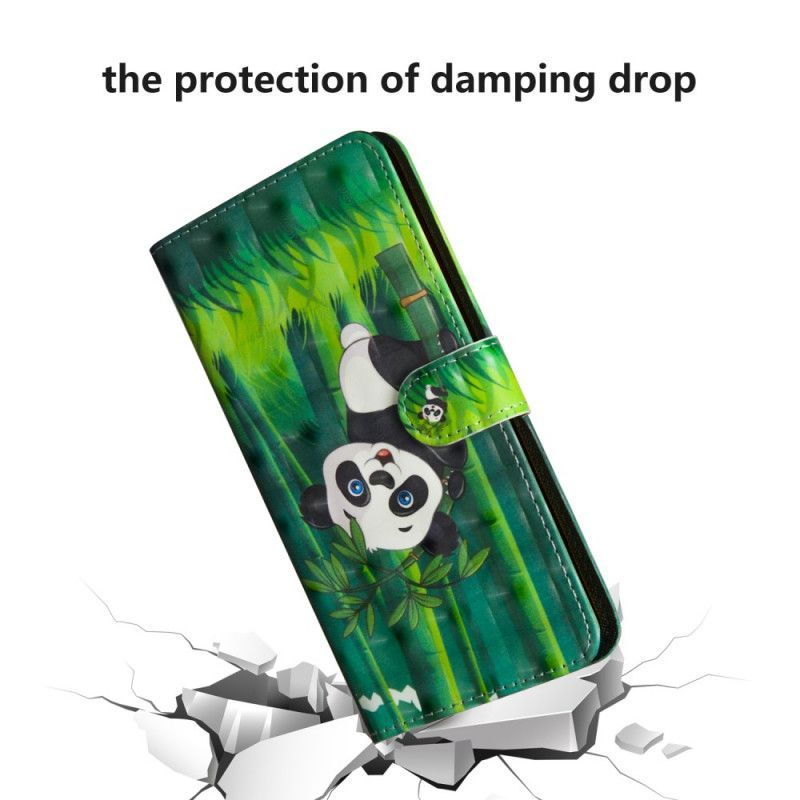 δερματινη Κάλυμμα Για Realme C11 Panda Και Μπαμπού
