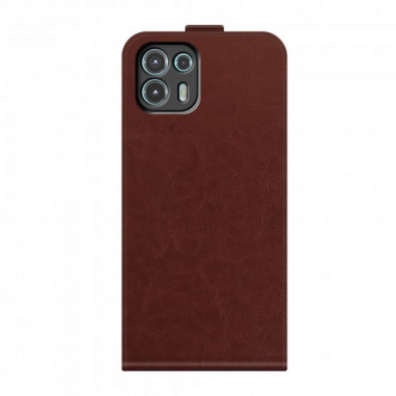 δερματινη Κάλυμμα Motorola Edge 20 Lite Μαύρο Αναδίπλωση σιλικόνης