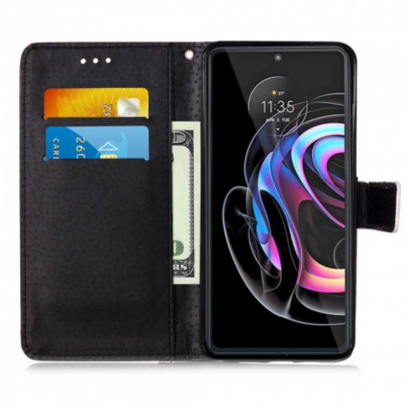 δερματινη Κάλυμμα Motorola Edge 20 Pro Ονειρεύομαι Τον Έρνεστ Τον Ιμάντο Γάτο