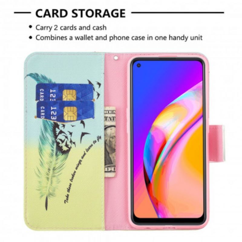 δερματινη Κάλυμμα Oppo A94 5G Μάθε Να Πετάς Πρωτότυπος