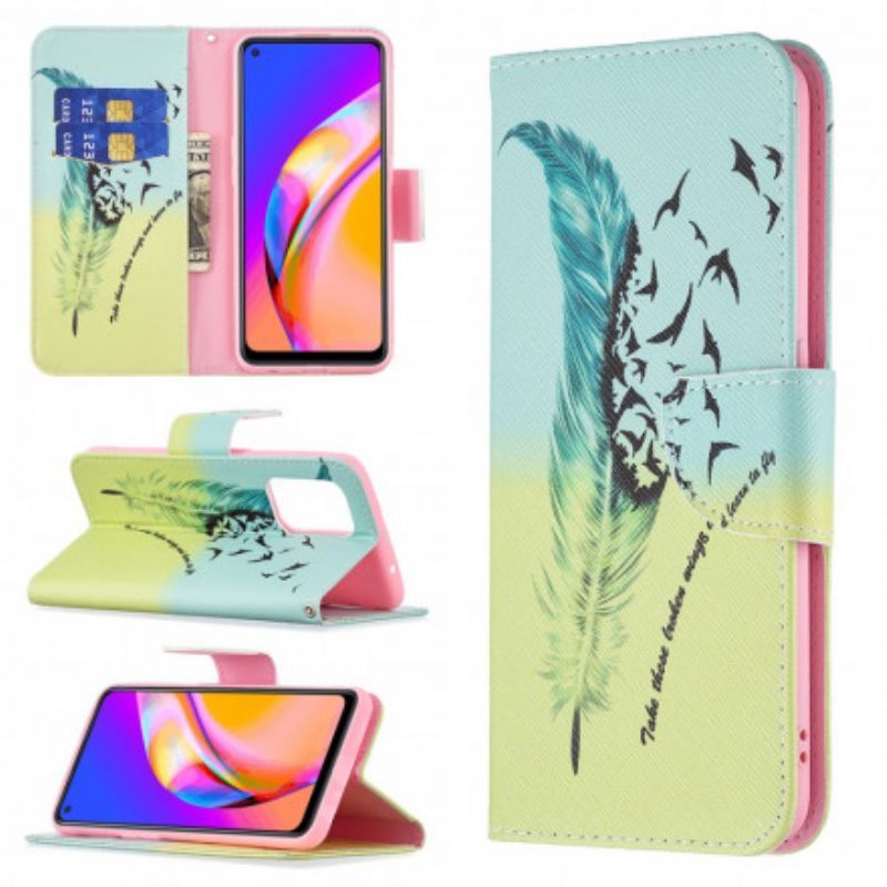 δερματινη Κάλυμμα Oppo A94 5G Μάθε Να Πετάς Πρωτότυπος