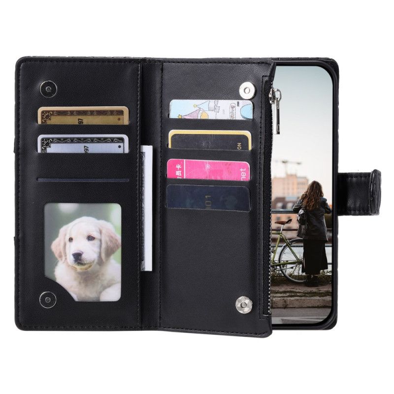 Δερματινη Θηκη Google Pixel 10 / 10 Pro Καπιτονέ Με Τσέπη Με Φερμουάρ