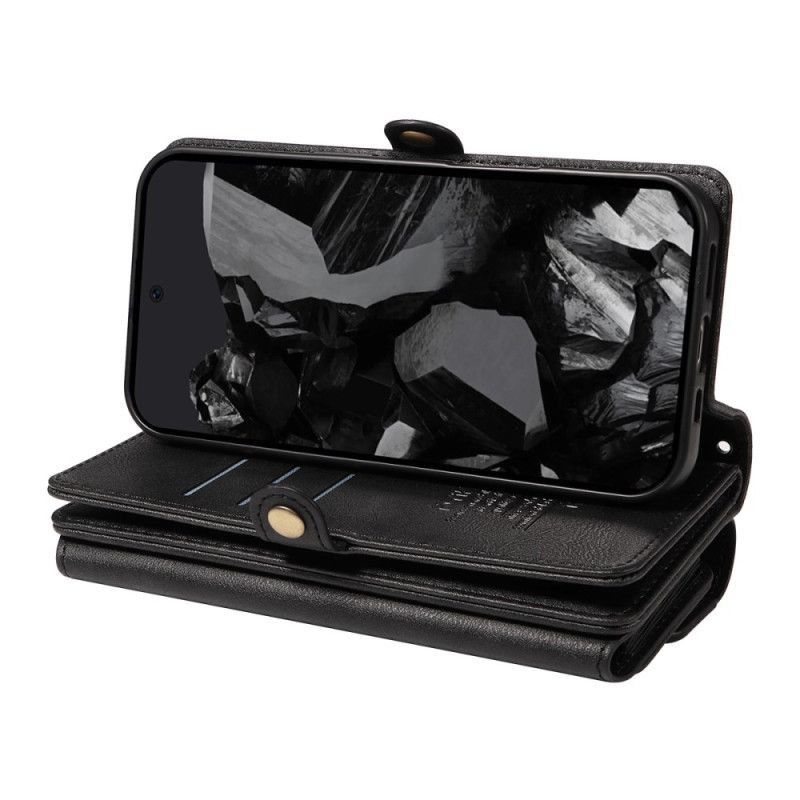 Δερματινη Θηκη Google Pixel 10 / 10 Pro Πορτοφόλι Χιαστί Σιλικόνης