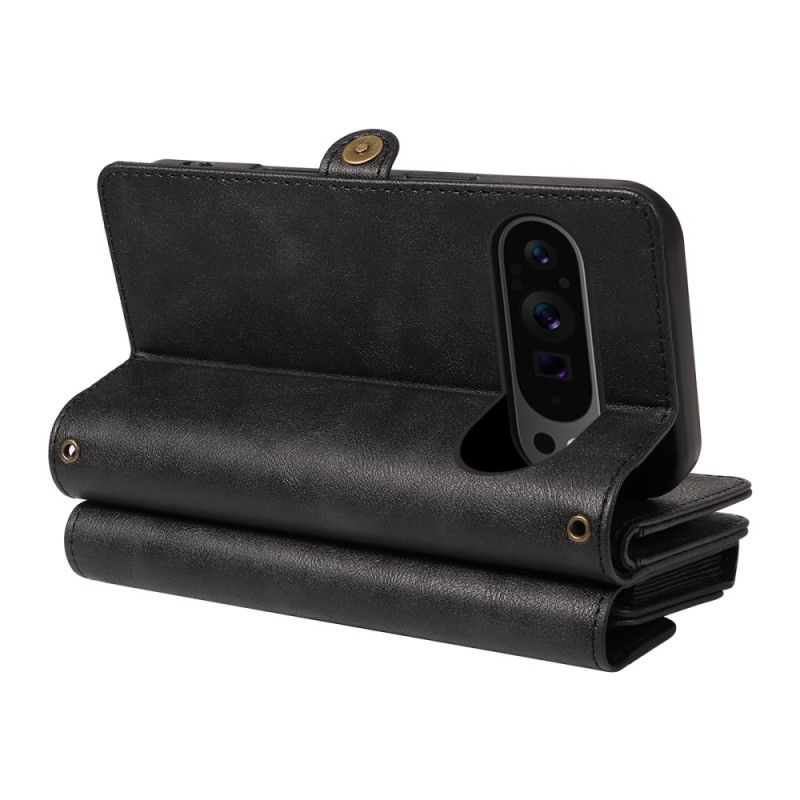 Δερματινη Θηκη Google Pixel 10 / 10 Pro Πορτοφόλι Χιαστί Σιλικόνης