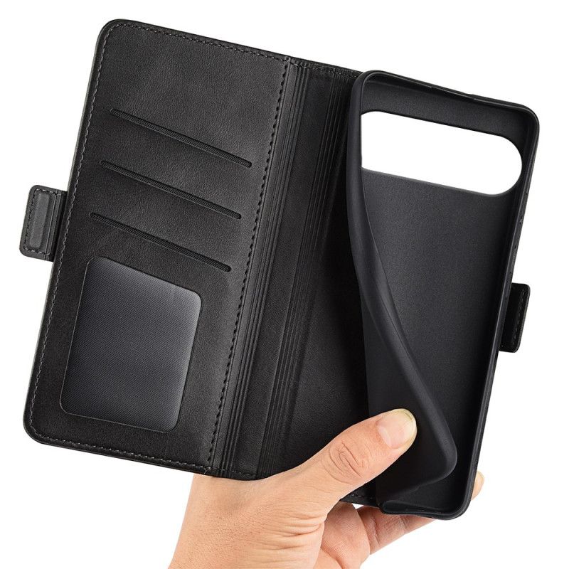 Δερματινη Θηκη Google Pixel 10 Pro Xl Διπλό Κούμπωμα Σιλικόνης