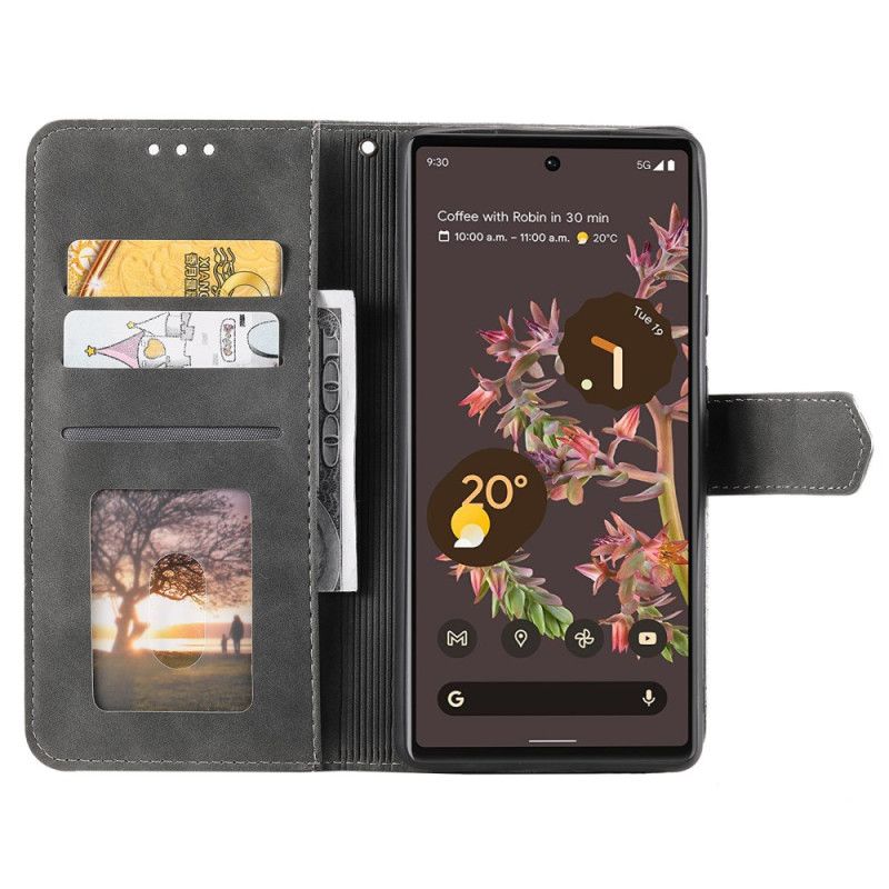 Δερματινη Θηκη Google Pixel 10 Pro Xl Δίχρωμο Με Λουράκι Σιλικόνης