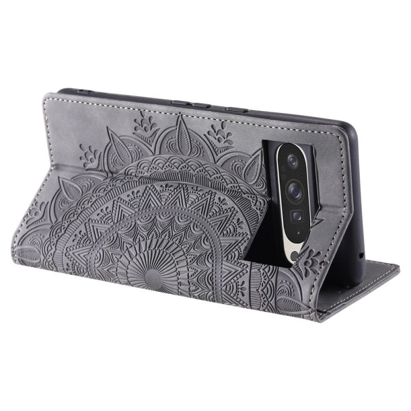 Δερματινη Θηκη Google Pixel 10 Pro Xl Εφέ Σουέτ Μαντάλα