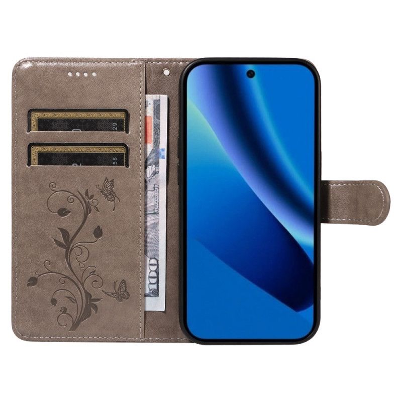 Δερματινη Θηκη Google Pixel 10a Λουλουδάτο Σχέδιο