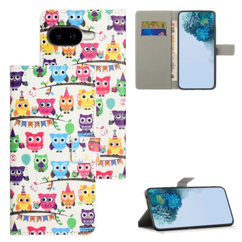Δερματινη Θηκη Google Pixel 10a Μοτίβο Κουκουβάγιας