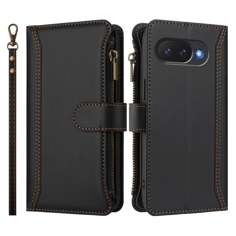 Δερματινη Θηκη Google Pixel 10a Πορτοφόλι Με 9 Υποδοχές Καρτών Σιλικόνης