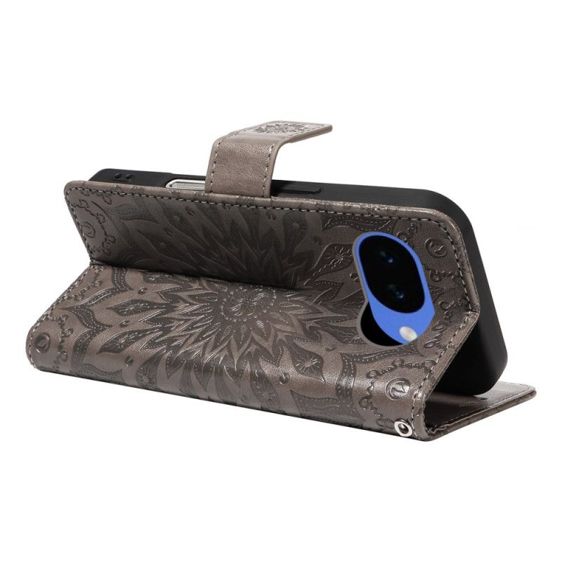 Δερματινη Θηκη Google Pixel 10a Σχέδιο Ηλίανθου Σιλικόνης