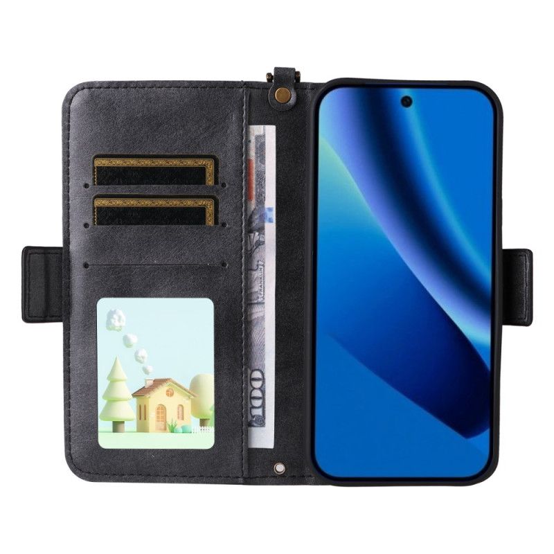 Δερματινη Θηκη Google Pixel 10a Vintage Πορτοφόλι Και Λουράκι Ώμου