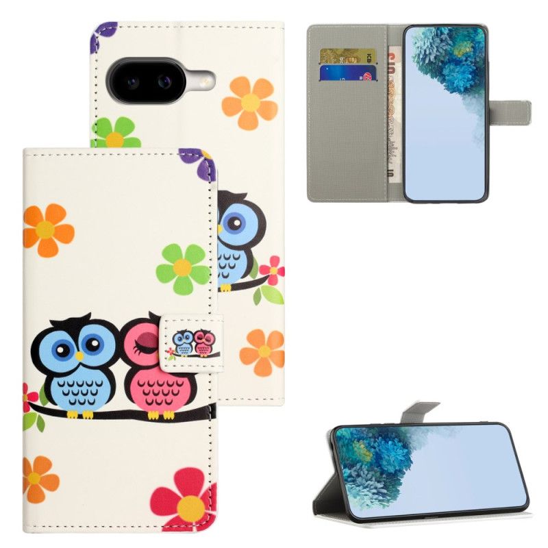 Δερματινη Θηκη Google Pixel 10a Ζευγάρι Κουκουβάγιες