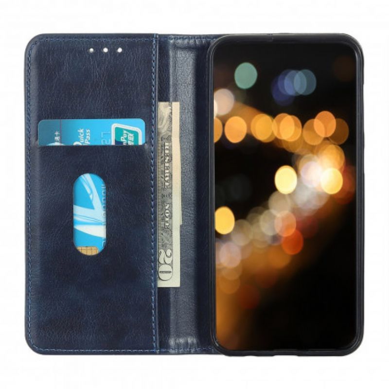δερματινη θηκη Motorola Edge 20 Lite Μαύρο Κομψότητα Σπαστό Δέρμα Λίτσι