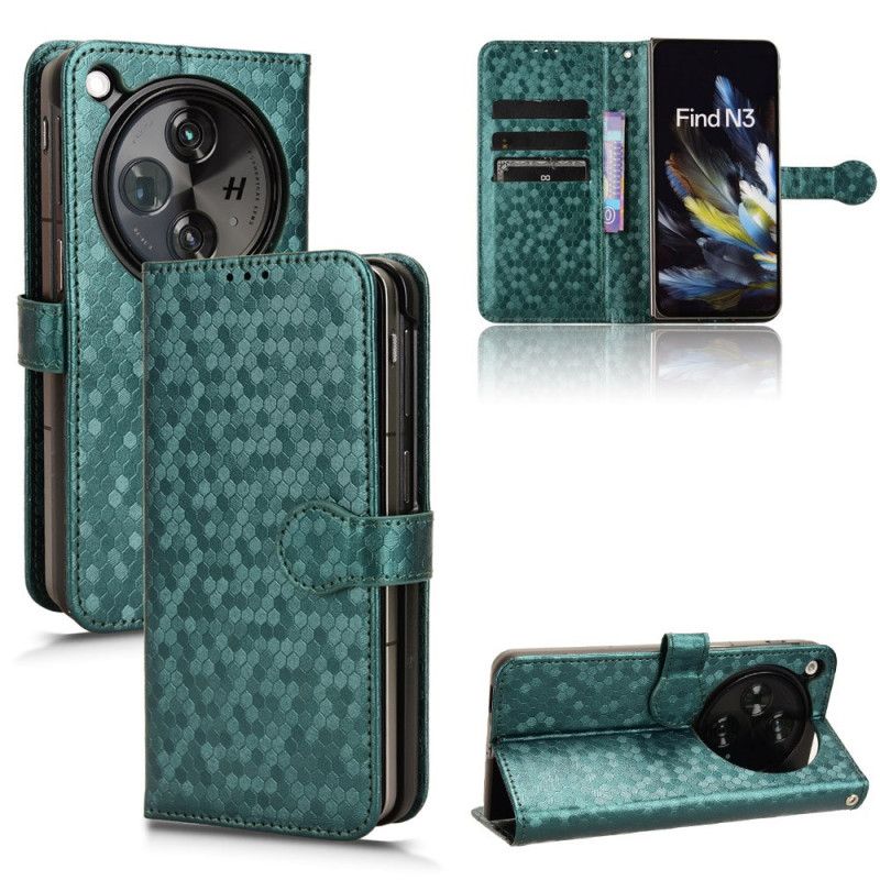 Δερματινη Θηκη Oppo Find N3 Με Ανθεκτικό Στις Γρατζουνιές Σήμα Και Πορτοφόλι