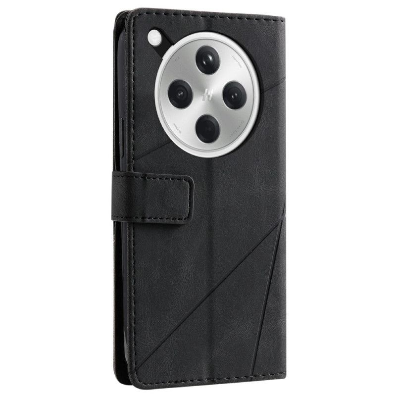 Δερματινη Θηκη Oppo Find X8 Δίχρωμο Ριγέ Μοτίβο Σιλικόνης