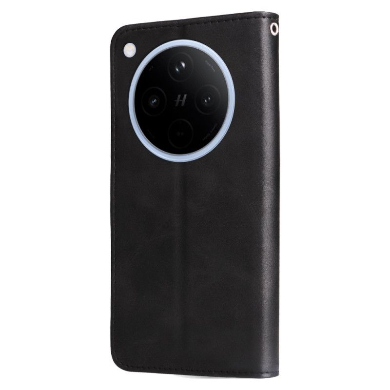 Δερματινη Θηκη Oppo Find X8 Τσέπη Με Φερμουάρ Σιλικόνης