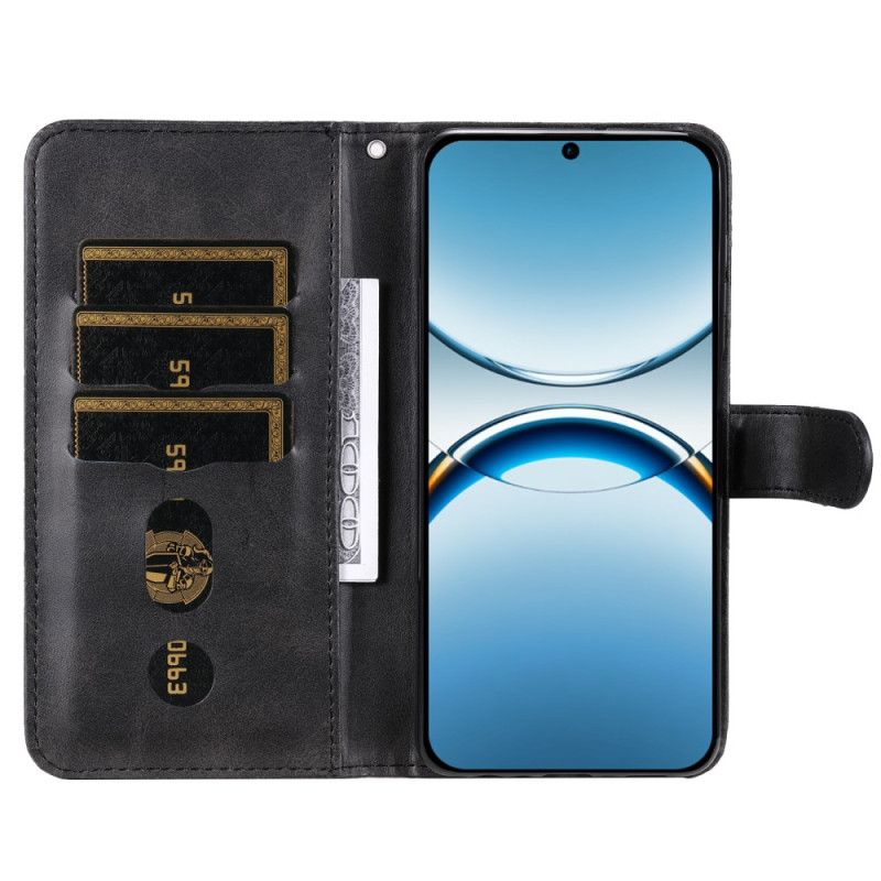 Δερματινη Θηκη Oppo Find X8 Τσέπη Με Φερμουάρ Σιλικόνης