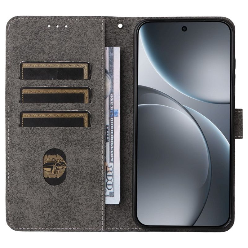 Δερματινη Θηκη Oppo Find X9 5g Εφέ Σουέτ Με Λουρί