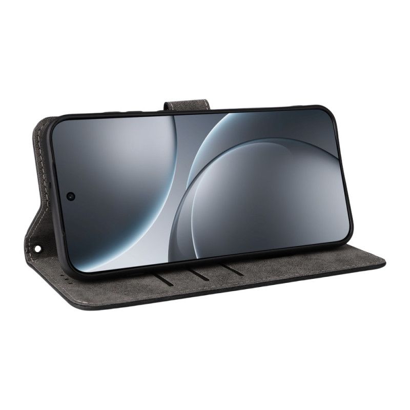 Δερματινη Θηκη Oppo Find X9 5g Εφέ Σουέτ Με Λουρί