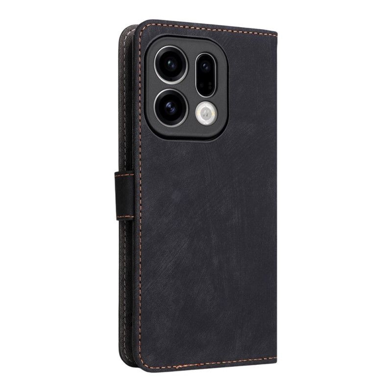 Δερματινη Θηκη Oppo Find X9 5g Εφέ Σουέτ Με Λουρί