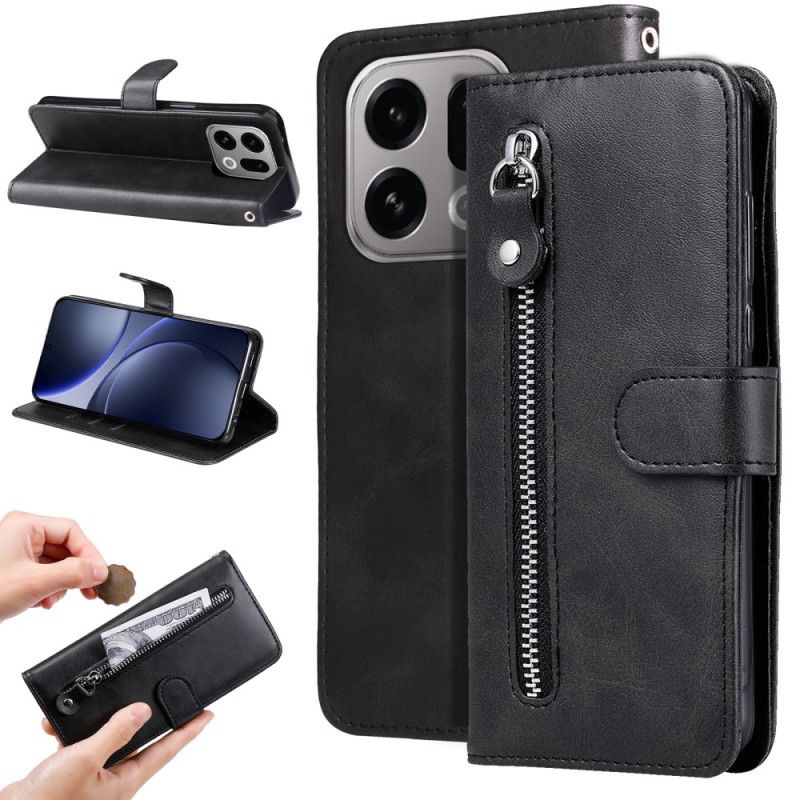 Δερματινη Θηκη Oppo Find X9 5g Τσέπη Με Φερμουάρ