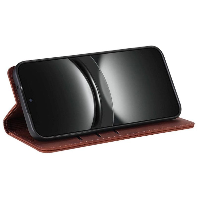 Δερματινη Θηκη Oppo Reno 13 5g Δερμάτινο Εφέ Azns Σιλικόνης