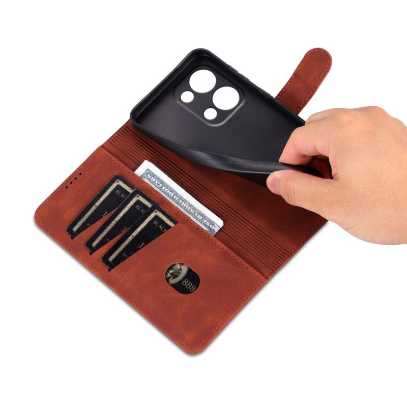 Δερματινη Θηκη Oppo Reno 13 5g Δερμάτινο Εφέ Azns Σιλικόνης