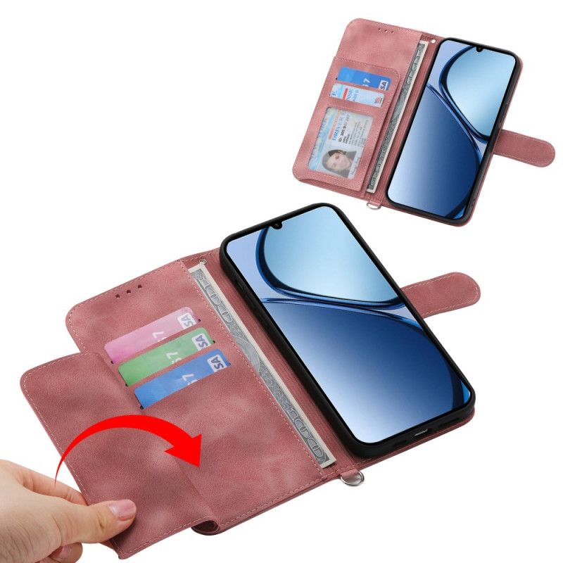 Δερματινη Θηκη Oppo Reno 13 Pro 5g Λουλουδάτο Σχέδιο Με Λουρί Ώμου Σιλικόνης