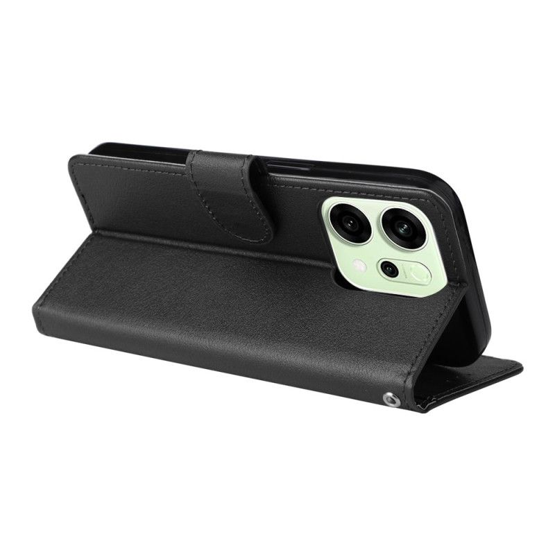 Δερματινη Θηκη Oppo Reno 14 5g Απλό Εφέ Δέρματος Με Λουράκι