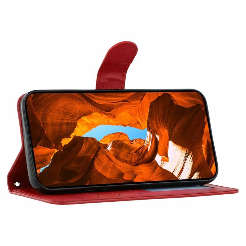 Δερματινη Θηκη Oppo Reno 14 5g Δερμάτινο Εφέ Με Τιράντες