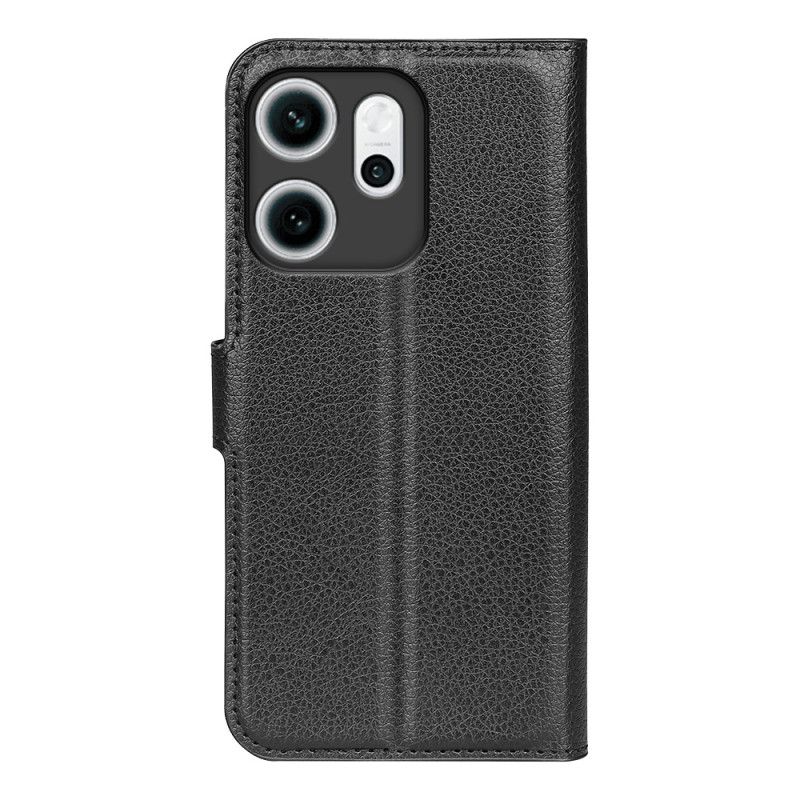 Δερματινη Θηκη Oppo Reno 14f 5g Δέρμα Λίτσι (faux Leather) Σιλικόνης