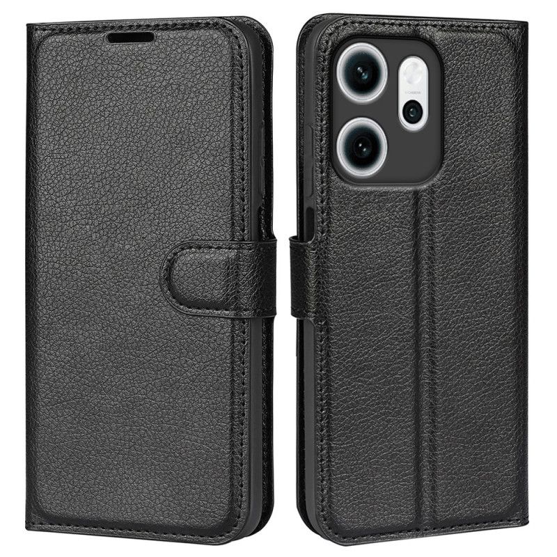 Δερματινη Θηκη Oppo Reno 14f 5g Δέρμα Λίτσι (faux Leather) Σιλικόνης