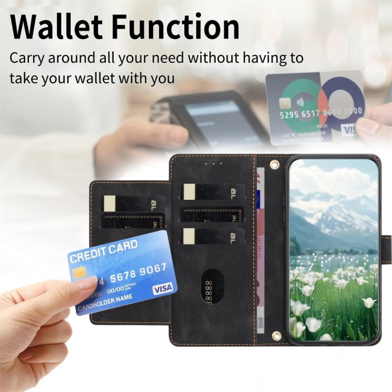 Δερματινη Θηκη Oppo Reno 14f 5g Λουλουδάτο Εφέ Σουέτ