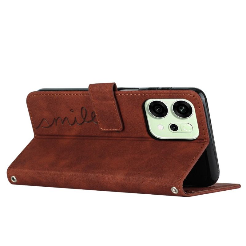 Δερματινη Θηκη Oppo Reno 14f 5g Χαμόγελο Σιλικόνης