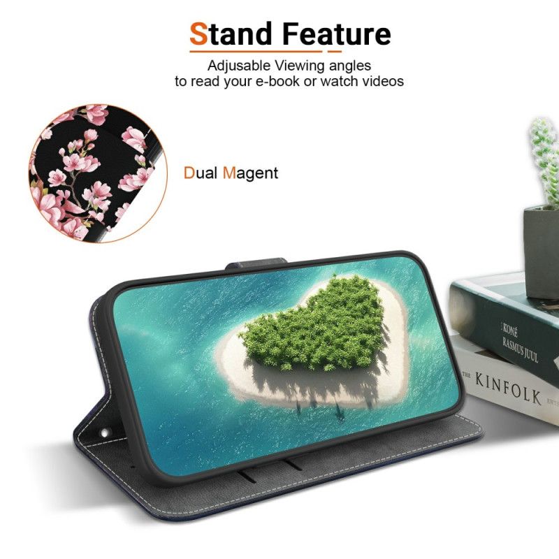 Δερματινη Θηκη Realme 14 5g Άνθη Δαμασκηνιάς