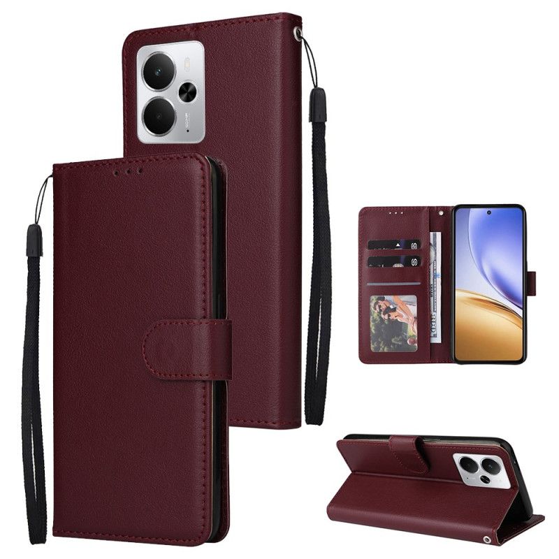 Δερματινη Θηκη Realme 14 5g Απλό Με Λουρί