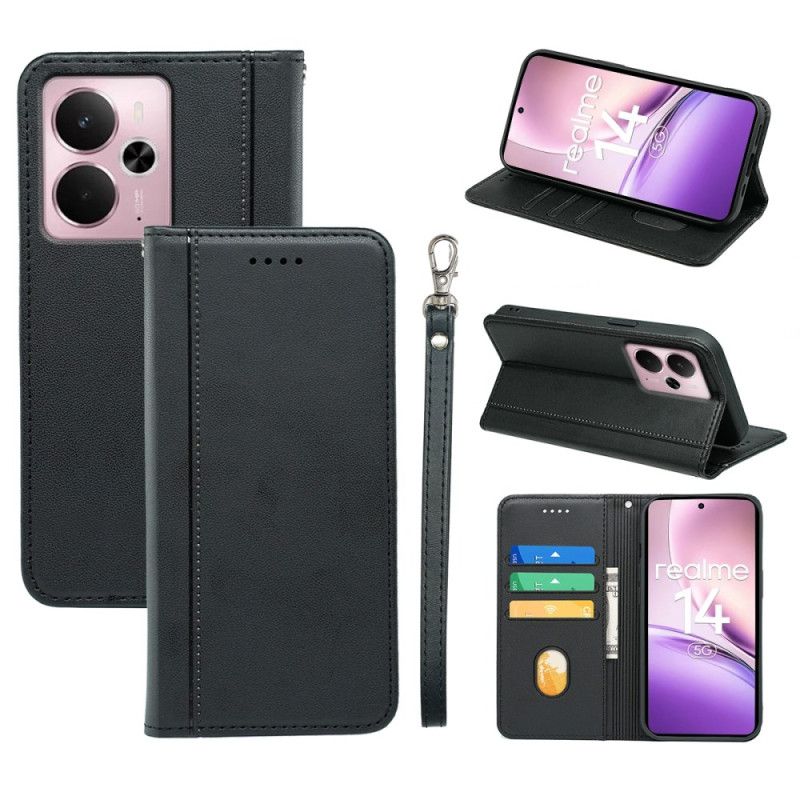 Δερματινη Θηκη Realme 14 5g Αποσπώμενο Λουρί