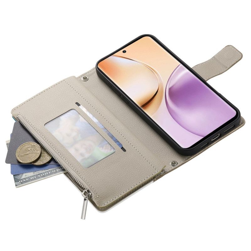 Δερματινη Θηκη Realme 14 5g Δίχρωμο Με Λουρί Σιλικόνης