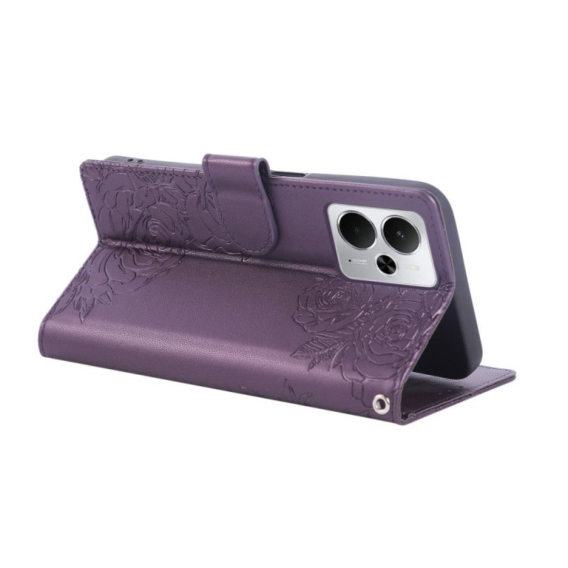 Δερματινη Θηκη Realme 14 5g Λουλούδια Δαντέλας