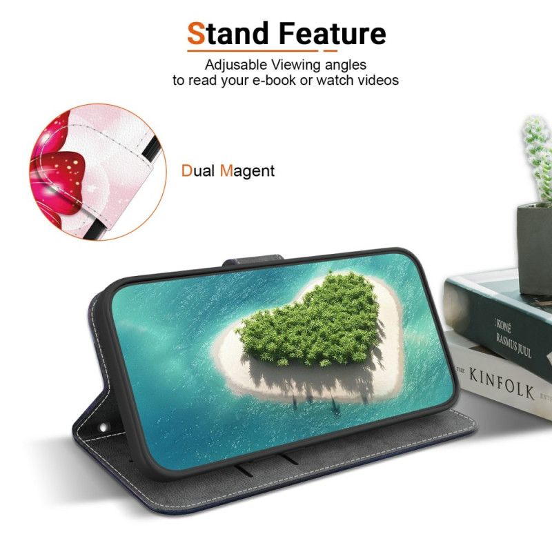 Δερματινη Θηκη Realme 14 5g Ροζ Πεταλούδες