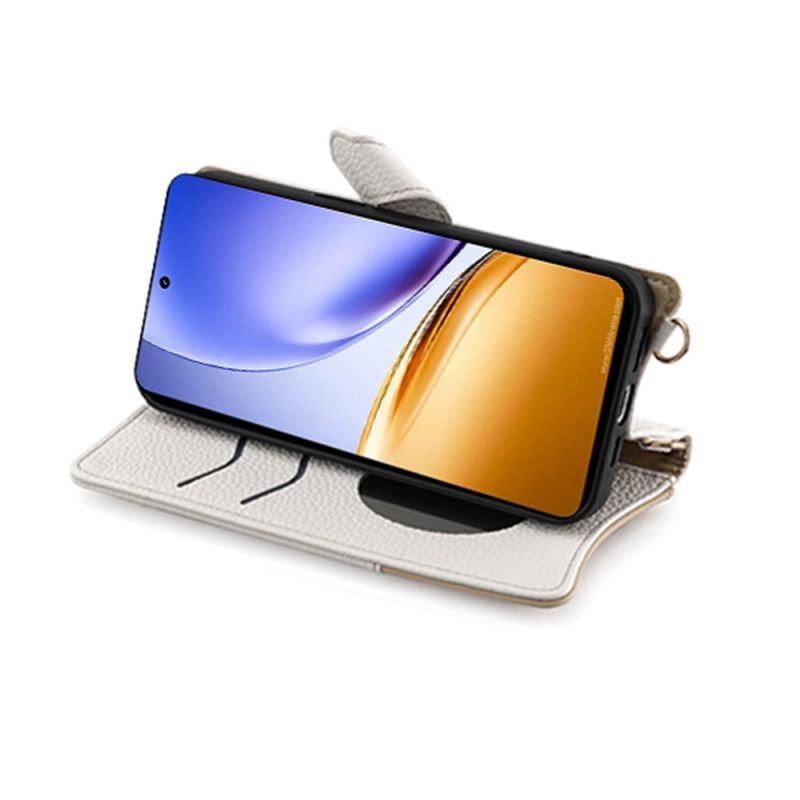 Δερματινη Θηκη Realme 14 5g Σχέδιο Πορτοφολιού Με Αλυσίδα