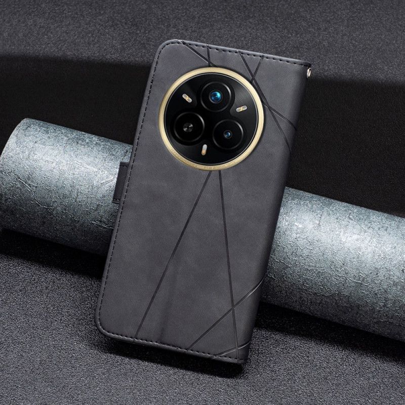 Δερματινη Θηκη Realme 14 Pro 5g Γεωμετρικό Σχέδιο Binfen Color