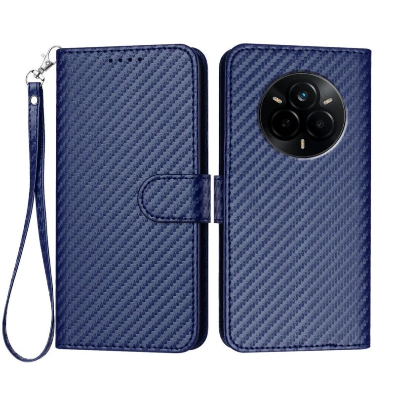 Δερματινη Θηκη Realme 14 Pro 5g Ίνες Άνθρακα Σιλικόνης