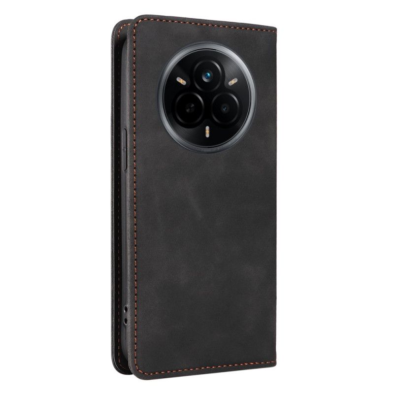 Δερματινη Θηκη Realme 14 Pro 5g Κλασικό Σουέτ Rfid Σιλικόνης