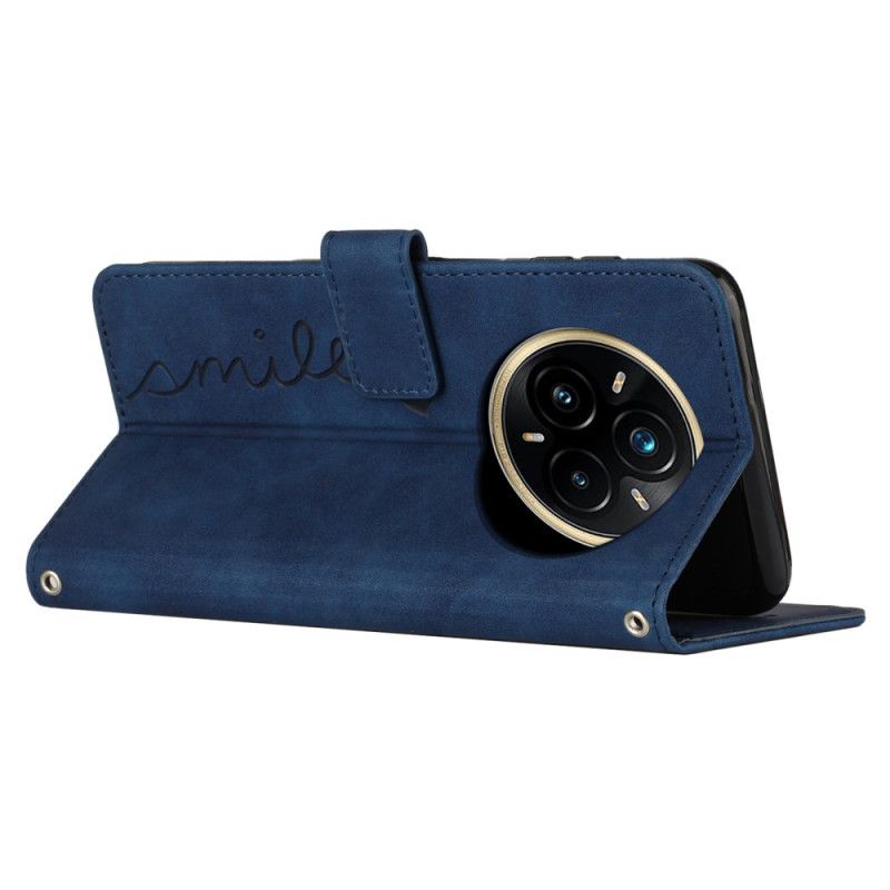 Δερματινη Θηκη Realme 14 Pro 5g Χαμόγελο Με Λουράκι Σιλικόνης