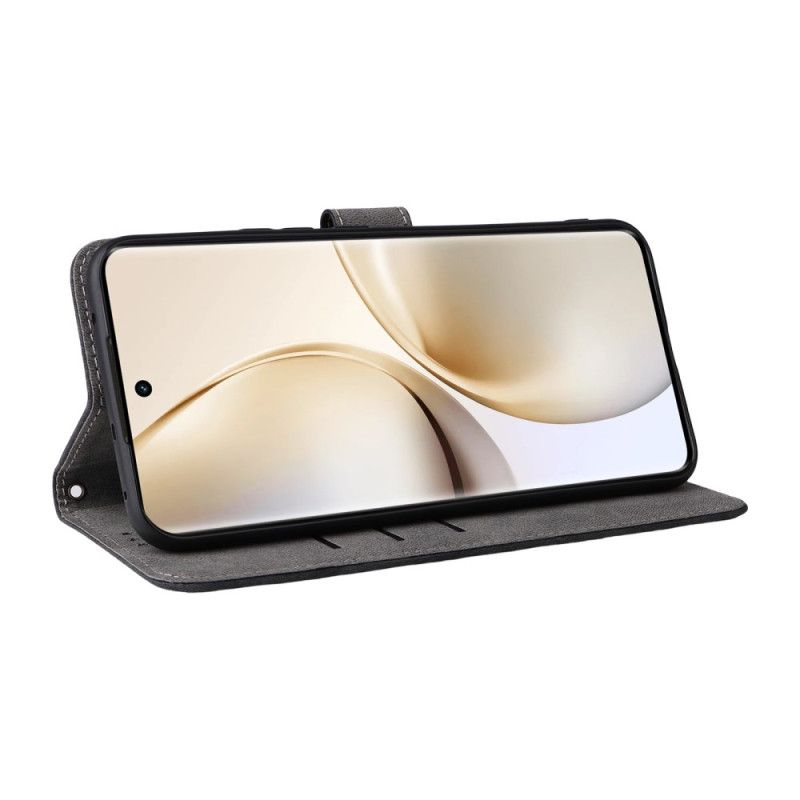 Δερματινη Θηκη Realme 14 Pro Plus 5g Εφέ Σουέτ Με Προστασία Rfid Σιλικόνης