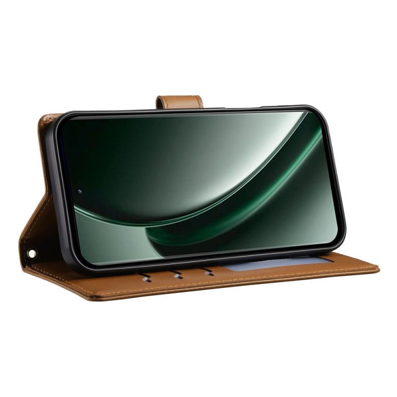 Δερματινη Θηκη Realme 14 Pro Plus 5g Καπιτονέ Με Λουράκι Και Λουράκι Ώμου