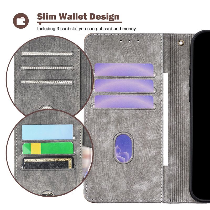 Δερματινη Θηκη Realme 14 Pro Plus 5g Κλείδωμα Rfid Με Vintage Σχέδιο